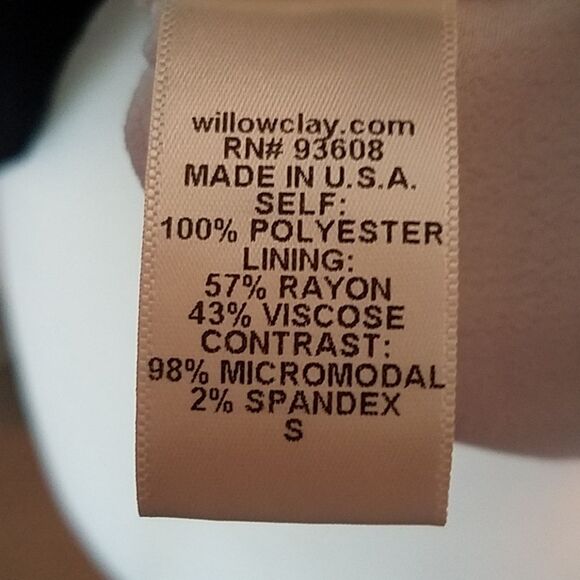 Willow & Clay Tank Top Womens Size S Black Lace Overlay White Sleeveless NEW - Picture 8 of 8